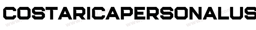 CostaRicaPersonalUse字体转换