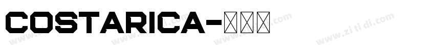 CostaRica字体转换