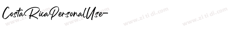 CostaRicaPersonalUse字体转换