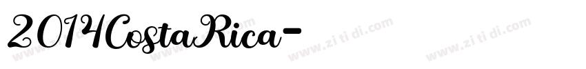2014CostaRica字体转换