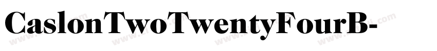 CaslonTwoTwentyFourB字体转换