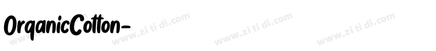 OrganicCotton字体转换