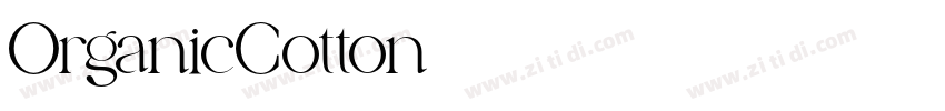 OrganicCotton字体转换