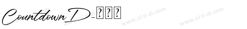 CountdownD字体转换