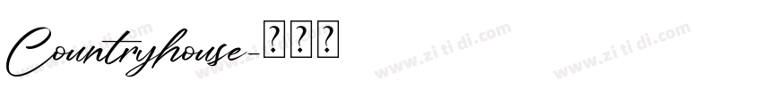 Countryhouse字体转换