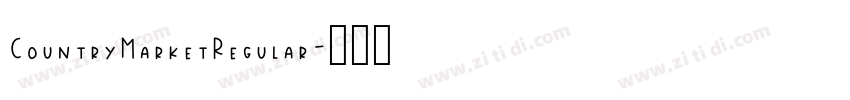 CountryMarketRegular字体转换