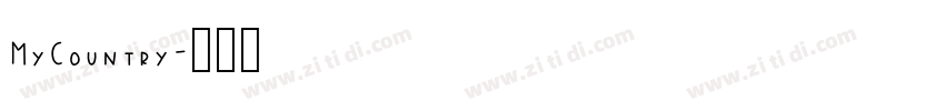 MyCountry字体转换