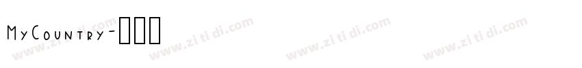 MyCountry字体转换