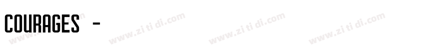 courages字体字体转换