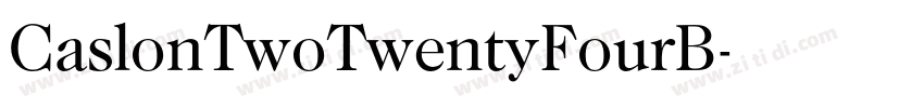 CaslonTwoTwentyFourB字体转换