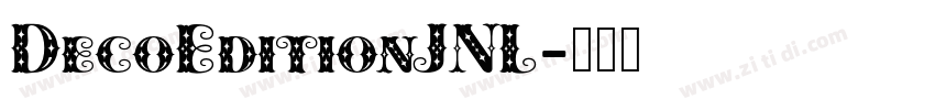 DecoEditionJNL字体转换
