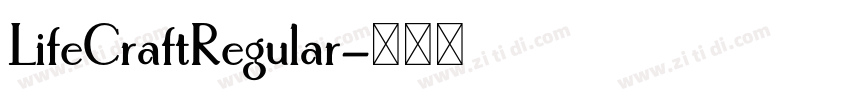 LifeCraftRegular字体转换