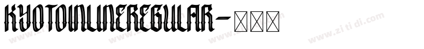 KyotoInlineRegular字体转换