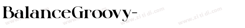 BalanceGroovy字体转换