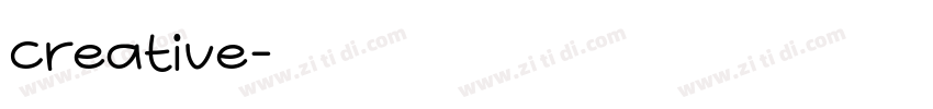 creative字体转换