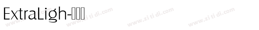 ExtraLigh字体转换