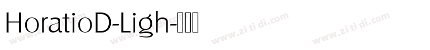 HoratioD-Ligh字体转换