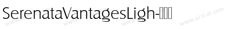 SerenataVantagesLigh字体转换