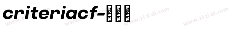 criteriacf字体转换