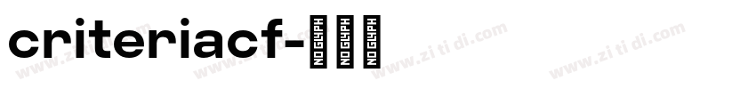 criteriacf字体转换