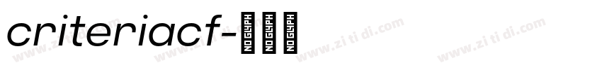 criteriacf字体转换