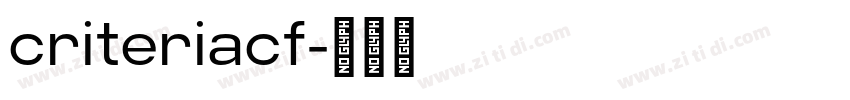 criteriacf字体转换
