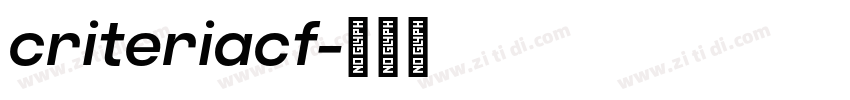 criteriacf字体转换