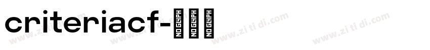 criteriacf字体转换