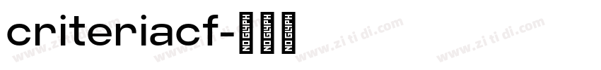 criteriacf字体转换