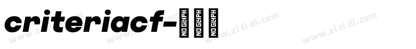 criteriacf字体转换