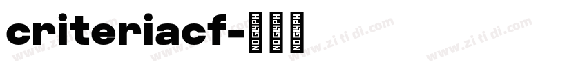 criteriacf字体转换