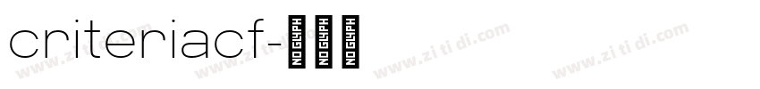 criteriacf字体转换