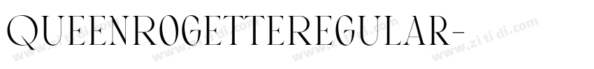 QueenRogetteRegular字体转换