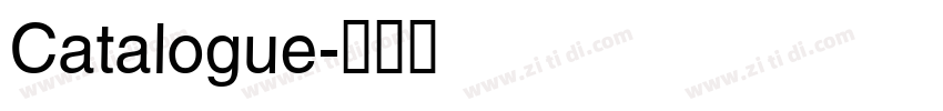 Catalogue字体转换