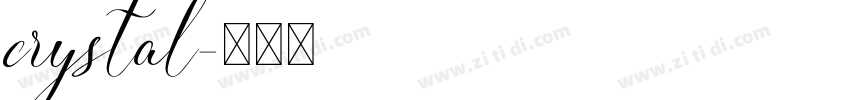 crystal字体转换