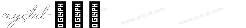 crystal字体转换