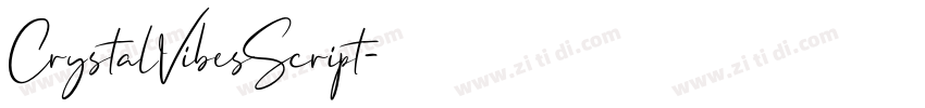 CrystalVibesScript字体转换