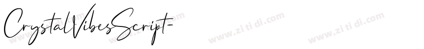 CrystalVibesScript字体转换