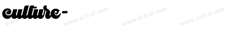 culture字体转换