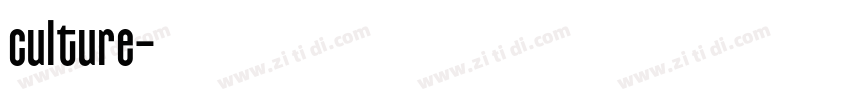 culture字体转换
