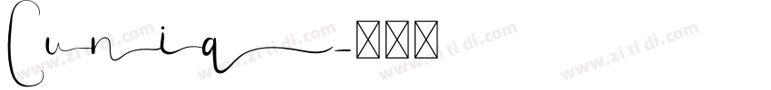 Cunia字体转换