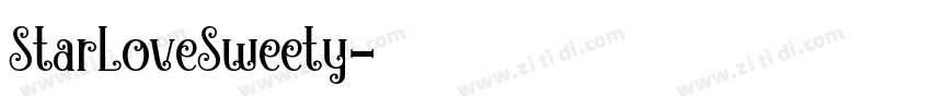 StarLoveSweety字体转换