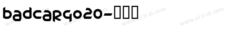 BadCargo20字体转换