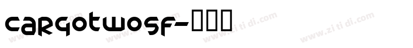 CargoTwoSF字体转换