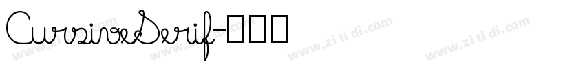 CursiveSerif字体转换