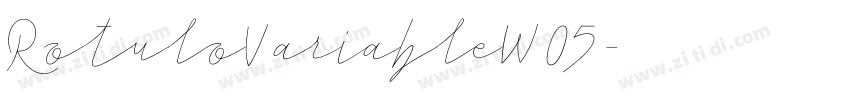 RotuloVariableW05字体转换 RotuloVariableW05字体转换