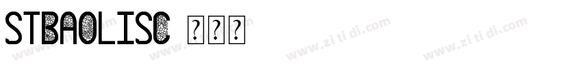 STBaoliSC字体转换