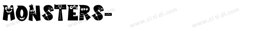 monsters字体转换