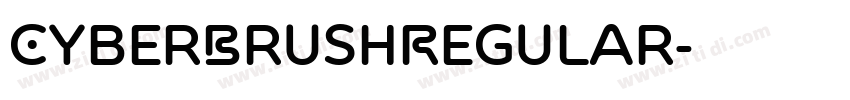 CyberBrushRegular字体转换