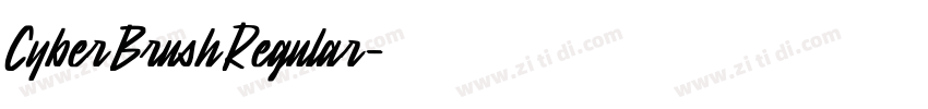 CyberBrushRegular字体转换